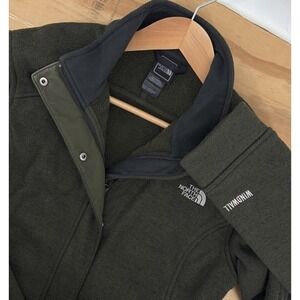 The North Face Women's Crescent Windwall Fleece Jacket Green Medium